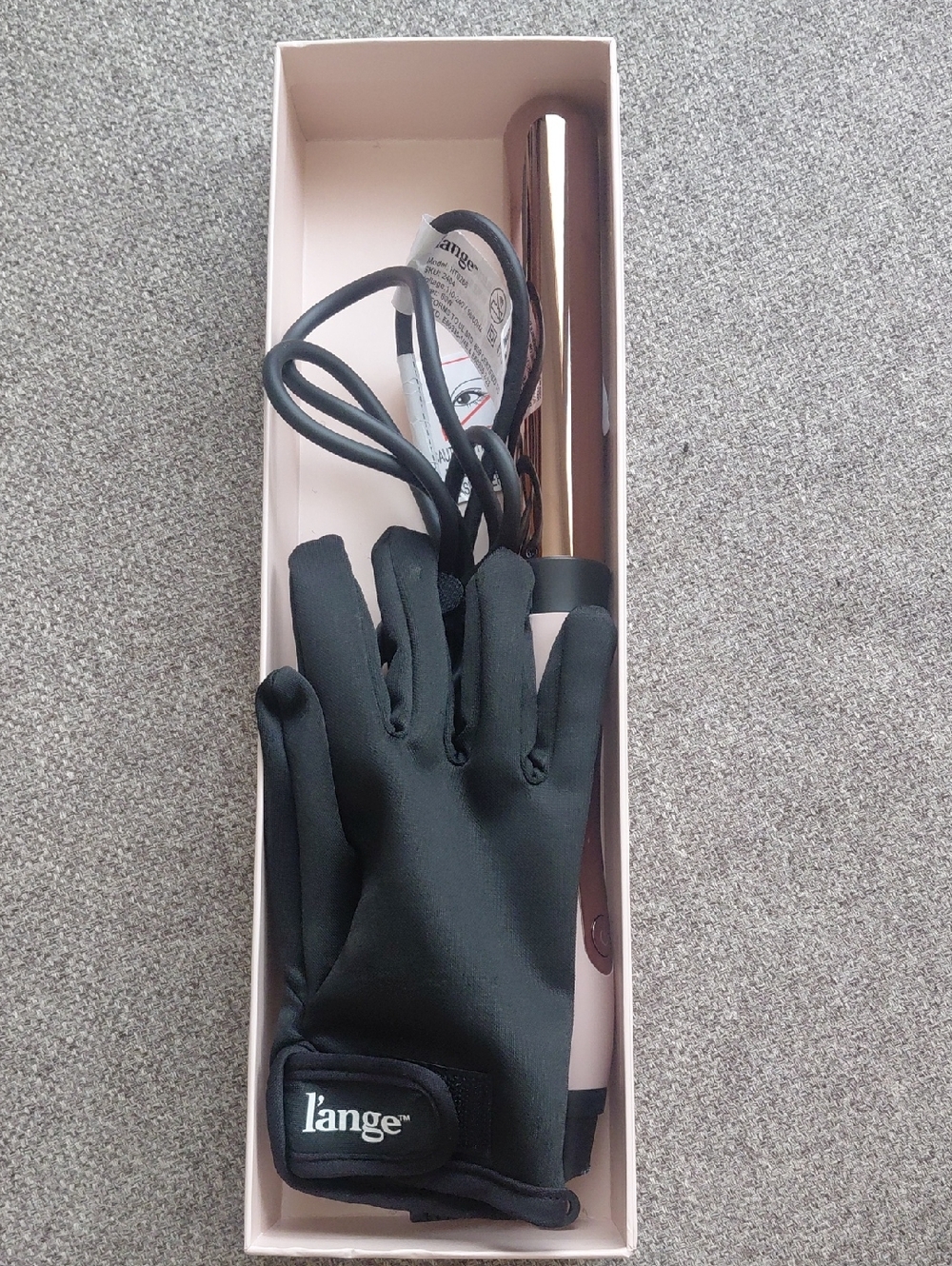 L`ange Rose Gold Curling Iron , New In Box.